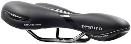 Selle Royal Respiro Moderate, Unisex Bike Seat with Ventilation Channel for Extra Comfort, Black, One Size