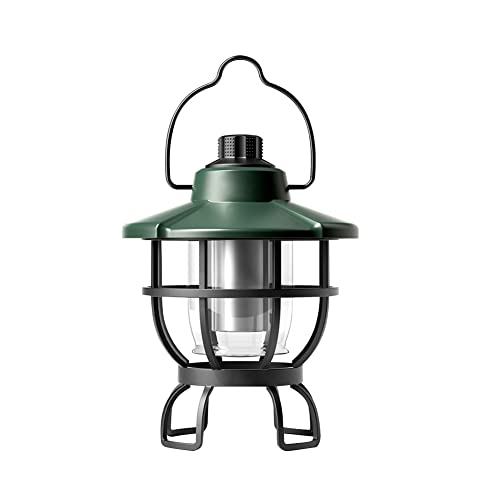 Luce di emergenza LED Impermeabile Retro Campeggio Atmosfera Lampada Tipo-c Ricarica con Gancio Interruttore Rotativo per Viaggi All'aperto