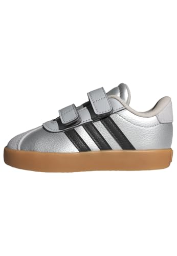 Image of adidas Boys Vl Court 3.0 Slip On Sneakers Shoes Casual - Pink, White