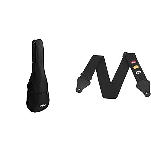 Tiger GGB7-FEL Housse pour Guitare Électrique + Tiger Courroie de Guitare avec Porte – Plectres en Noir - Les Beatles, Paul McCartney, John Lennon, RIngo Starr, George Harrison Tiger GGB7-FEL Housse pour Guitare Électrique + Tiger Courroie de Guitare avec Porte - Plectres en Noir
