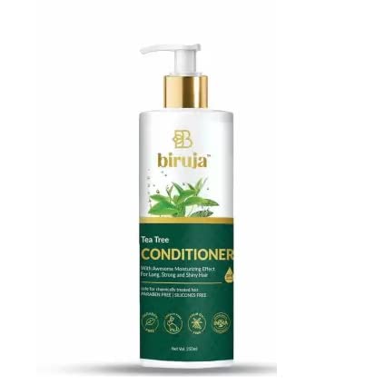 BIRUJAGreen Tea & Tea Tree Anti-Dandruff Conditioner - NO Mineral Oil, Parabens  {250 ml}./