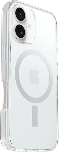 Image of OtterBox iPhone 16 (Only) - Symmetry Series Clear+ Case - Clear - Snaps to MagSafe - Ultra-Sleek - Raised Edges Protect Camera & Screen - Non-Retail Packaging