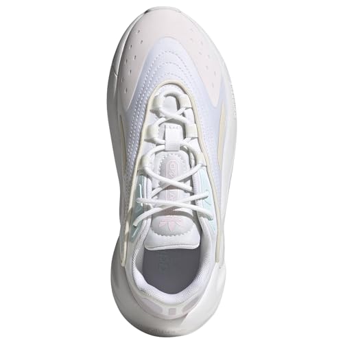 adidas Originals Girl's Ozelia (Big Kid) White/Almost Pink/Almost Blue 4 Big Kid M4