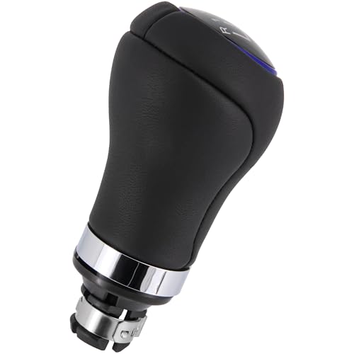 Recambo Schaltknauf 5 Gang passend für VW Fox 2005-2011, Lupo 1998-2005, Plug & Play, Auto Schalthebel, schwarz - blau