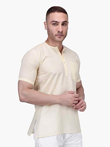 Image of Rajubhai Hargovindas Mens Casual Cotton Straight Kurta