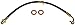 Dorman H620742 Front Driver Side Brake Hydraulic Hose Compatible with Select Honda Models