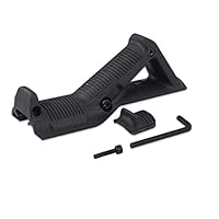 Angled Fore Grip,Üblich Frontgriff Airsoft,Angled Ergonomic Grip,Nylon AFG1 Dreiecksgriff vorne für 20mm Weaverschienen,Schwarz