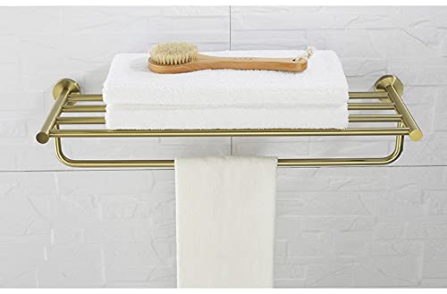 Juego de herrajes de baño oro para organizar toallas y accesorios con estilo 8