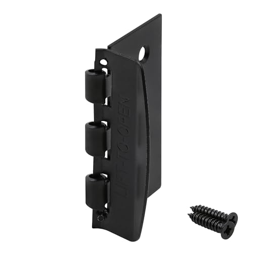 Prime-Line U 103198 Flip Lock Door Lock 2-3/4 inch Height with Fasteners Matte Black (Single Pack)