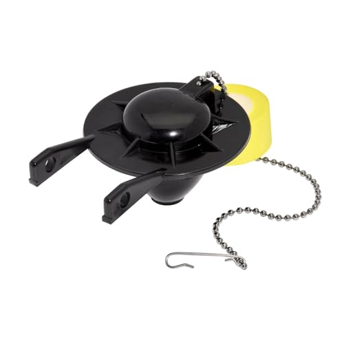Product Image of the American Standard 7381129-200.0070A Universal Flapper and Chain with Float for 2-Inch Flush Valves, Black