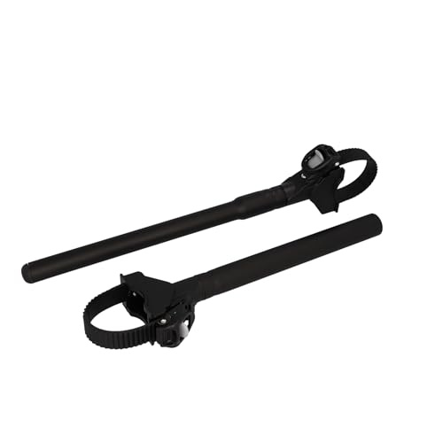 FISCHER Fahrradrahmenadapter, Variabler Adapter für sicheren und praktischen Fahrradtransport, passend für Rohre bis 6 cm Durchmesser, Abstand bis 65 cm zwischen Sattelstütze und Lenker, schwarz