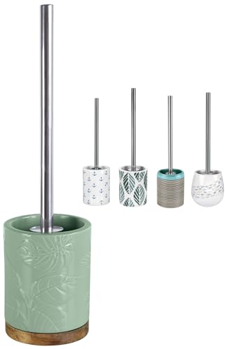 KW Luxury Ceramic/Porcelain/Stoneware Toilet Brush and Holder (Maldives Green)