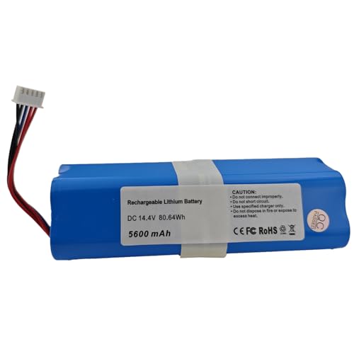 Wowlectro 5200mAh High-Capacity Battery for Ecovacs Deebot X1 Omni, T8 Aivi, T9, T10, Ozmo 950 Series - Extended Runtime for Uninterrupted Cleaning | Replacement for S10-LI-144-5200