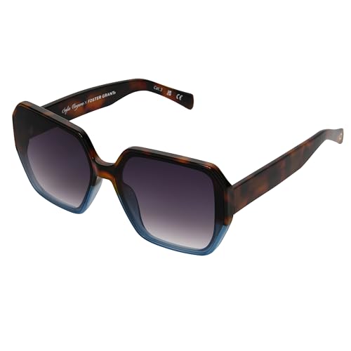 Foster Grant Sofia Vergara x Women's Limited Edition Geo Square Sunglasses, Tortoise, 63 mm