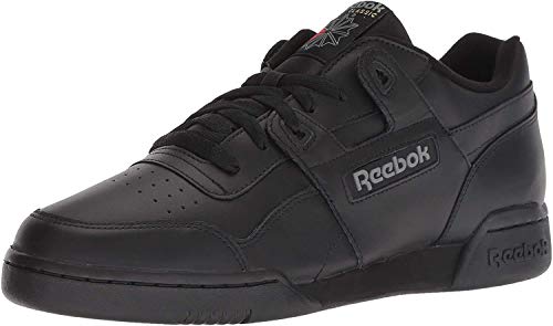 Reebok Men Workout Plus Sneaker, Black/Charcoal, 8.5