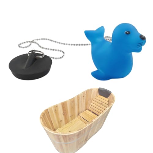 Uozonit Tappo e catena in, tappo di scarico per vasca da bagno e del bagno, tappo in galleggiante per vasca da bagno, tappo di scarico per del bagno