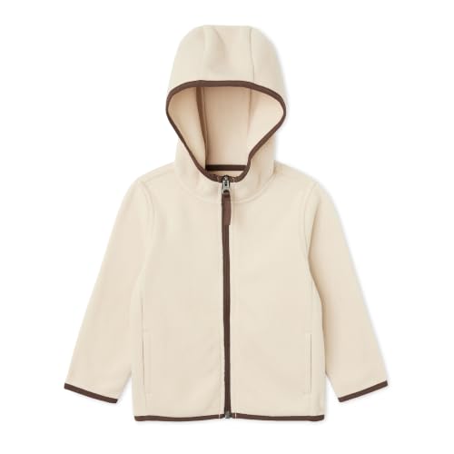 Image of Amazon Essentials Boys and Toddlers' Polar Fleece Full-Zip Hooded Long Sleeve Insulated Coat Jacket