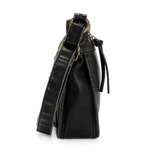 Image of Montana West Crossbody Bag for Women Multi Pocket Shoulder Medium Travel Purses Ultra Soft Washed Leather