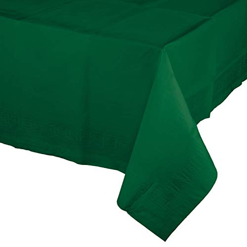 Creative Converting Hunter Green Paper Tablecloths, 3 Ct #TOP16