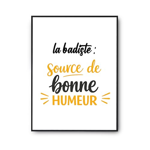 Affiche la badiste Poster humour et décoration murale imprimé en France