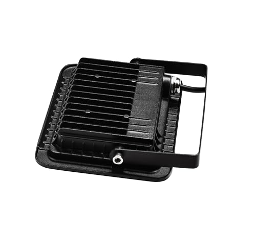 Radiador LED de 30W negro con luz cálida de 3000K e IP66 para fachada y garaje 7