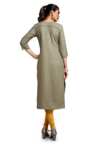 Image of Shiv Textiles Women's Cotton Regular Fashion Kurti
