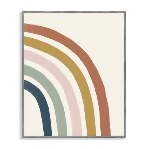 Sandy Rainbow Right Side Geometric, 24 x 30 Inch Framed Giclée Print