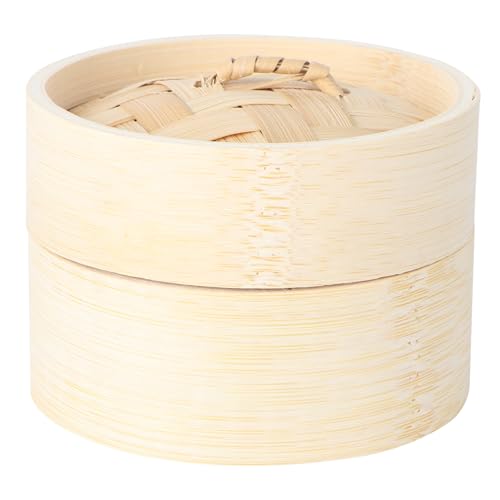 Alipis 1 Juego Cesta Vapor Madera Vapor Chino Vaporera Cocina Inserciones Cesta Vapor Pequeño Vapor Vaporera Dim Sum Bambú Bollo Relleno Al Vapor Pescado Al Vapor