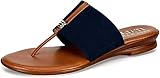 ITALIAN Shoemakers Womens Sandals - Afia - Navy (7)