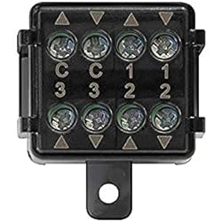 Rele Separador Persianas Vimar 03997 módulo central persianas Quid, 2 ingr botón NO, 6 salidas por módulo relé persianas Quid 03996, instalación en cajas de derivación o fruta