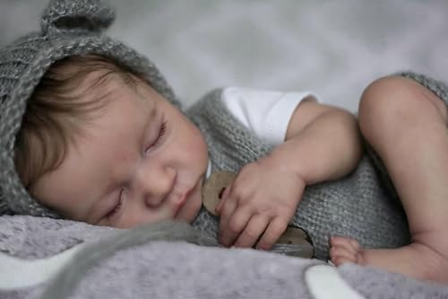 Muñeco Reborn Bebé 19 pulgadas Vinil Lifelike miniatura 1