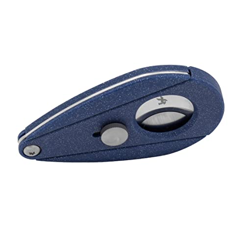 Xikar Cortador de charuto Xi2, corta charuto de calibre 54 anéis, lâminas de aço inoxidável 440 mais