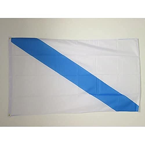 AZ FLAG, Galicia Without Arms Flag, 3x5 Ft, 100D Polyester Spanish Region Of Galicia Banner with Two Metal Grommets