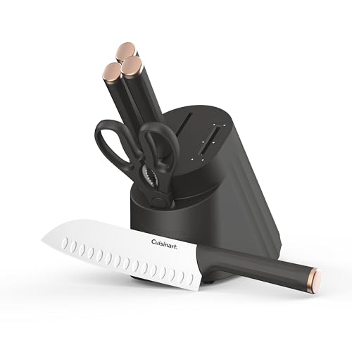 Artisan Elite Stainless Steel Cutlery 6 Piece Knife Block Set, Black - image 1