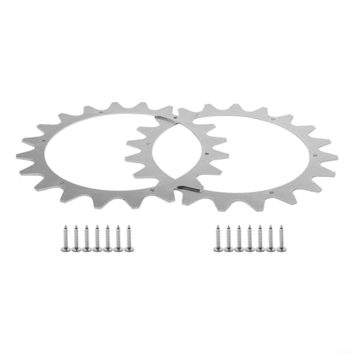 Ruedas de acero inoxidable para cortacésped robótico de cabra Ecovacs con diseño antideslizante de uñas