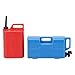 Simulation Gas Fuel, 1/10 Scale Simulation Gas Fuel Can Set and Mini Can RC Car Decoration Accessories for SCX10 1/10 RC Crawlers (Red+Blue