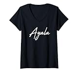 Photo Gallery donna beautiful handwritten font ayala calligraphy maglietta con collo a v Photo Gallery donna beautiful handwritten font ayala calligraphy maglietta con collo a v