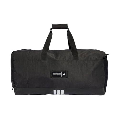Sac de sport adidas grand modèle type duffel bag noir au design ergonomique unisexe