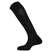 Mitre Junior Mercury Plain Football Sports Socks | Football Team Kit | Lightweight Long Sock | Breathable Sports Sock, Black, Mini (12 UK Child - 2 UK)
