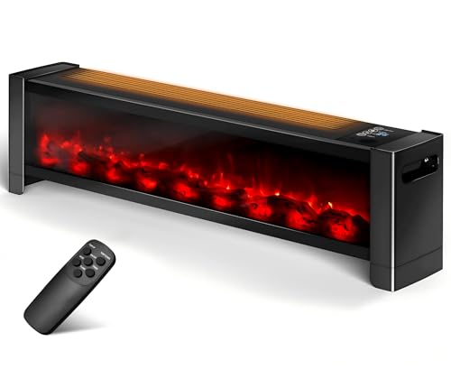 Oylus 2-in-1 Baseboard Heater With Flame