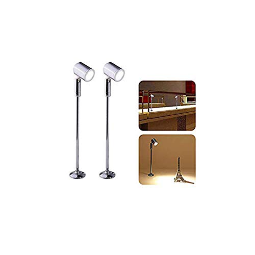 Mini faretto a incasso da 3 W, per vetrina, piccolo faretto a LED, 21 cm, luce bianca calda, con faretto girevole e orientabile, per illuminazione del display