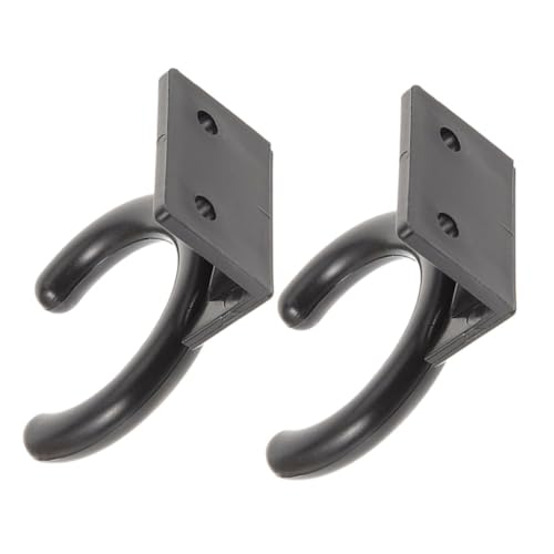 HANABASS 2pcs Microphone Hook Holder Wall Mount Mic Storage for Recording Studios Live Performances and Meetings Lightweight Plastic Design for Various Recording Environments