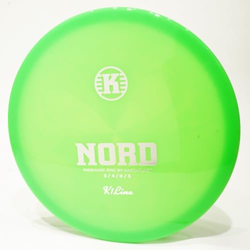 Kastaplast K1 Nord Disc Golf Midrange Disc, Pick Color/Weight [Stamp & Exact Color May Vary] Green (Bright) 177-179 Grams