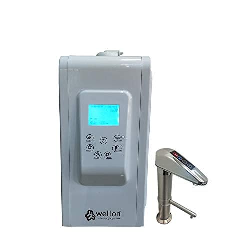 Wellon Undersink Alkaline Water Ionizer with 7 Plates, White Finish