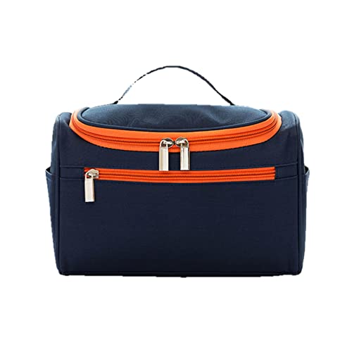 Trousse de toilette étanche pour dames et sac à cosmétiques unisexe bleu foncé