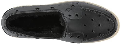 Sperry Authentic Original Float Cozy For Men - Anti-Slip Breathable Water Shoes Made From Fully Eva Materials, Rubber Outsoles, And Textured Footbeds And Faux Fur Lining, Black, 5 M #TOP4