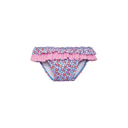 YSABEL MORA Bañador Culetín bebé Flores - Costume Bimba Stile Estivo - Abbigliamento Famiglia - Tessuto Alta qualità Poliamida Elastano - Design Floreale con Volant - Comfort e Stile per Tutti
