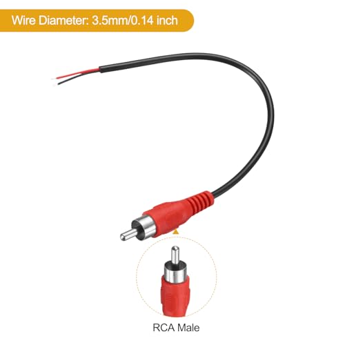 Cable de altavoz RCA a cable desnudo para instalar altavoces de audio doméstico 3