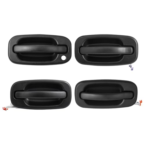 DEAL AUTO ELECTRIC PARTS Exterior Door Handle Kit, 4pcs Front+Rear