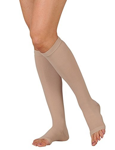 Juzo Soft Knee High Short Open Toe 20-30mmHg, I, Beige by Juzo